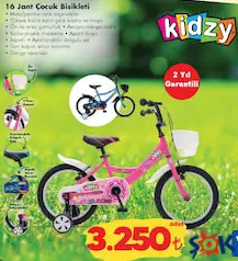 KİDZY 16 JANT ÇOCUK BİSİKLETİ